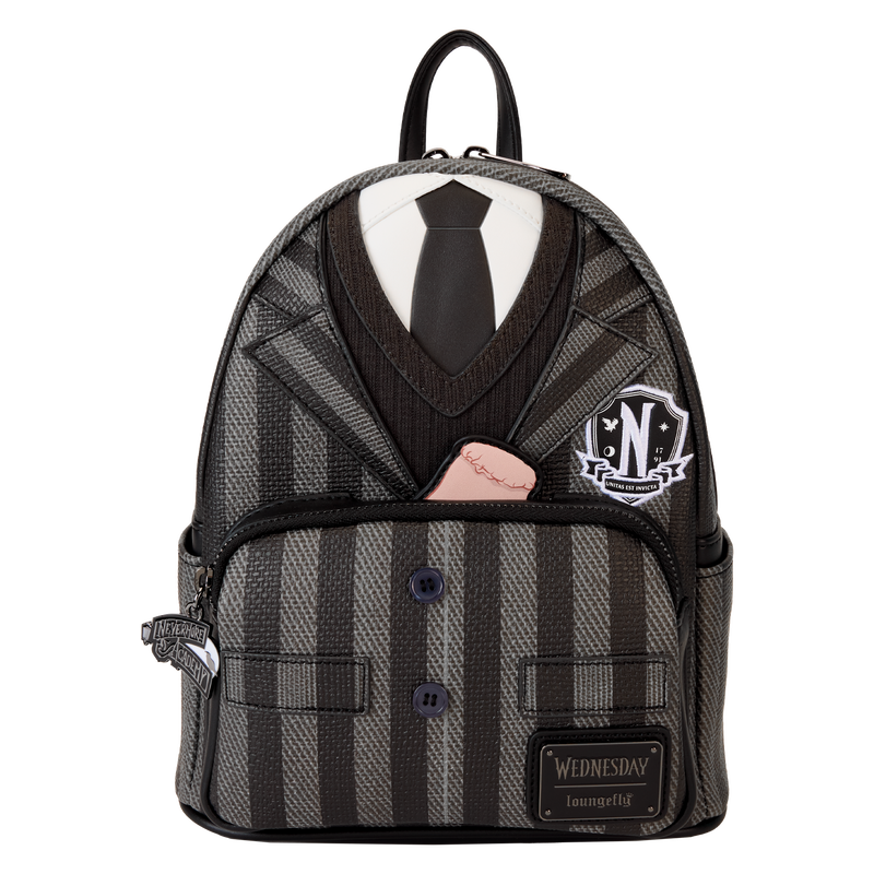 Limited Edition Wednesday Nevermore Academy Uniform Cosplay Mini Backpack, , hi-res view 4