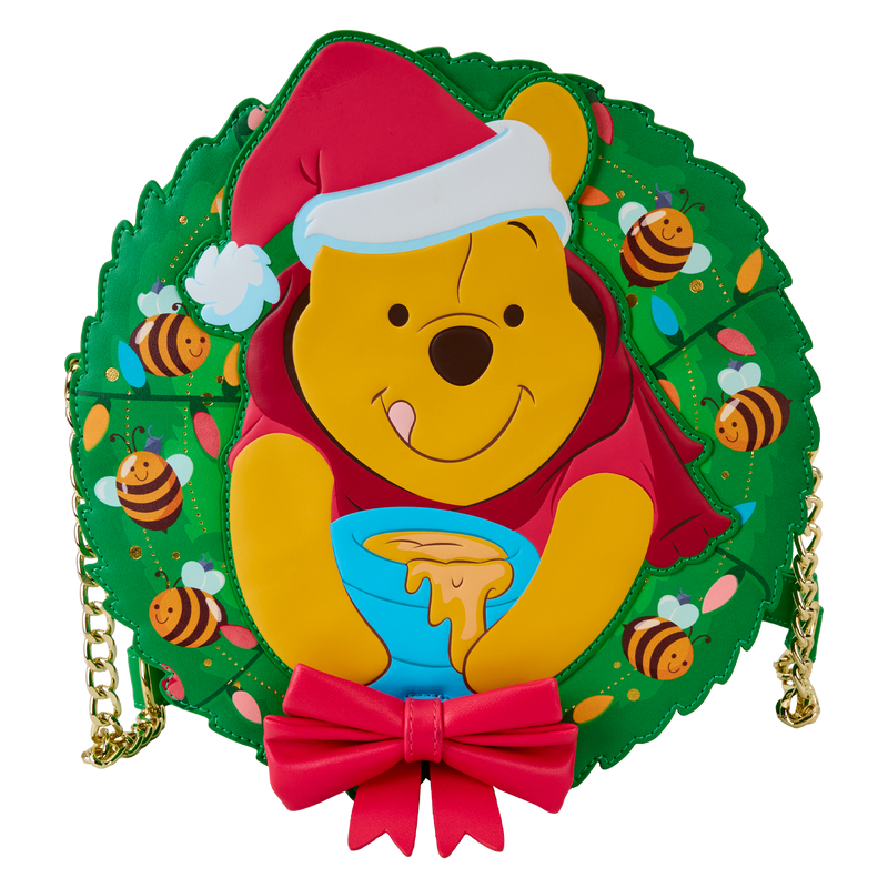Winnie The Pooh Stuck In Wreath Glow Crossbody Bag, , hi-res view 1