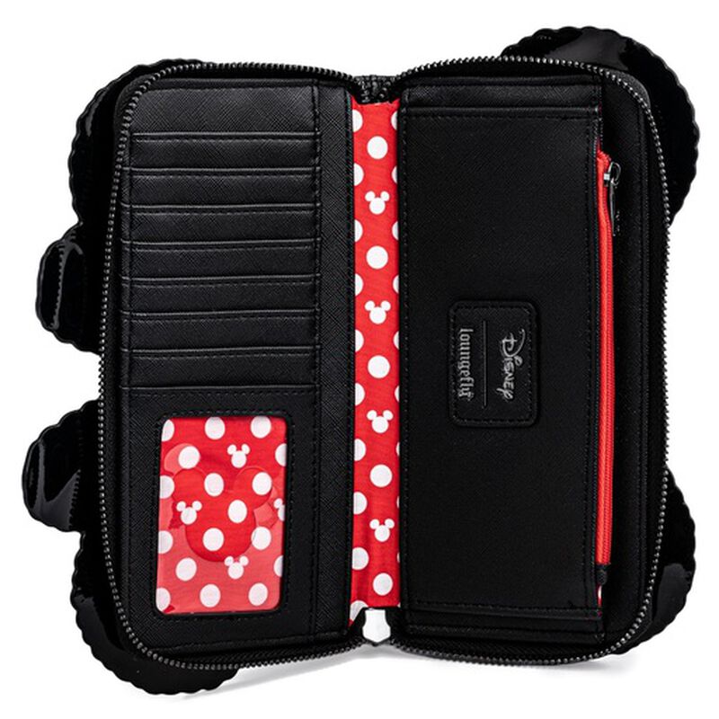 Disney Mickey & Minnie Mouse Balloon Cosplay Zip Around Wallet, , hi-res view 3