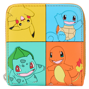 Pokémon Color Block Starters Zip Around Wallet, Image 1