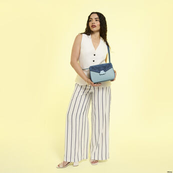 Stitch Embroidered Floral Crossbody Bag, Image 2