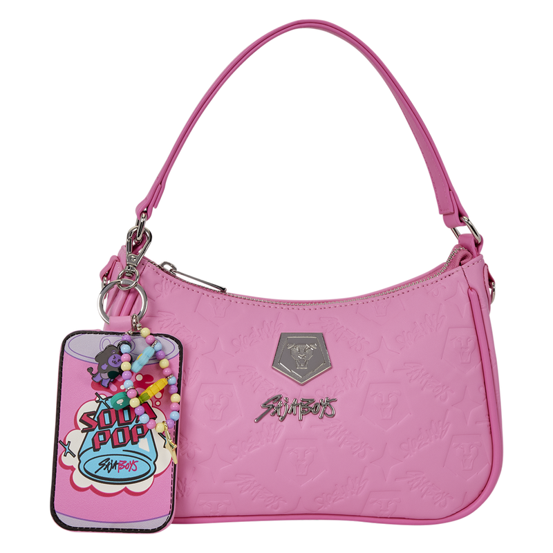 KPop Demon Hunters Exclusive Saja Boys All-Over Print Crossbody Bag with Photo Card Charm, , hi-res view 1