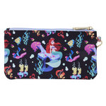 The Little Mermaid 35th Anniversary Life is the Bubbles All-Over Print Nylon Zipper Pouch Wristlet, , hi-res view 5