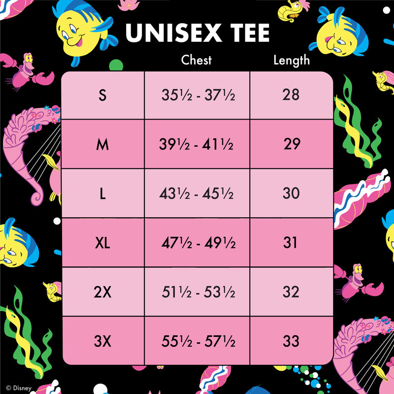 The Little Mermaid 35th Anniversary Life is the Bubbles All-Over Print Unisex Tee, , hi-res view 5