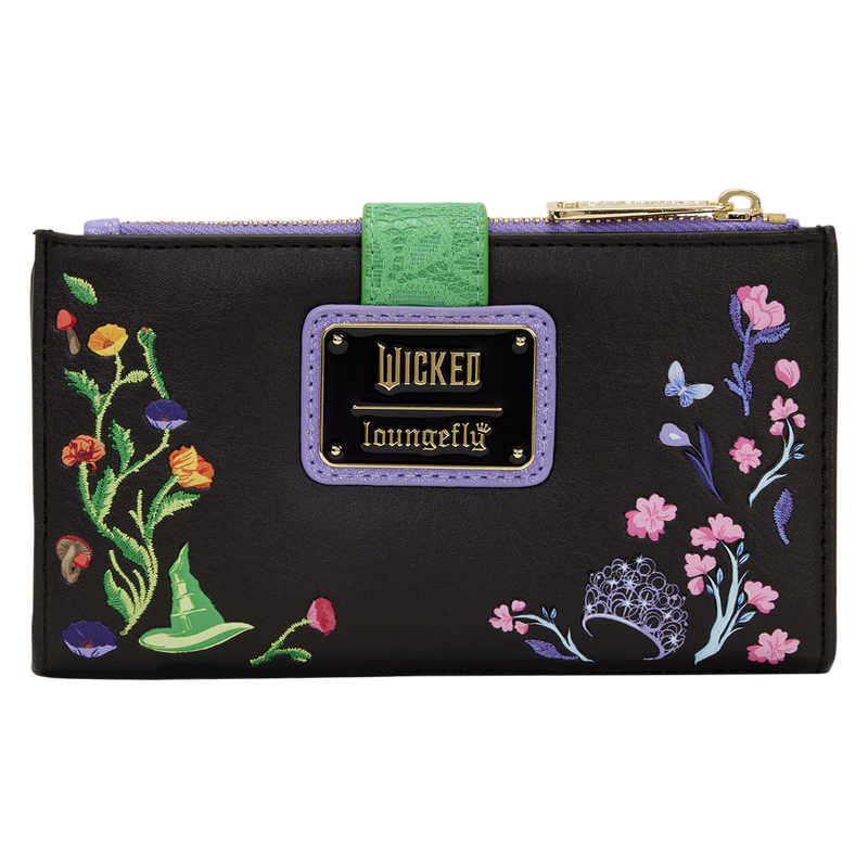 Wicked Glinda & Elphaba Floral & Lace Flap Wallet, , hi-res view 6