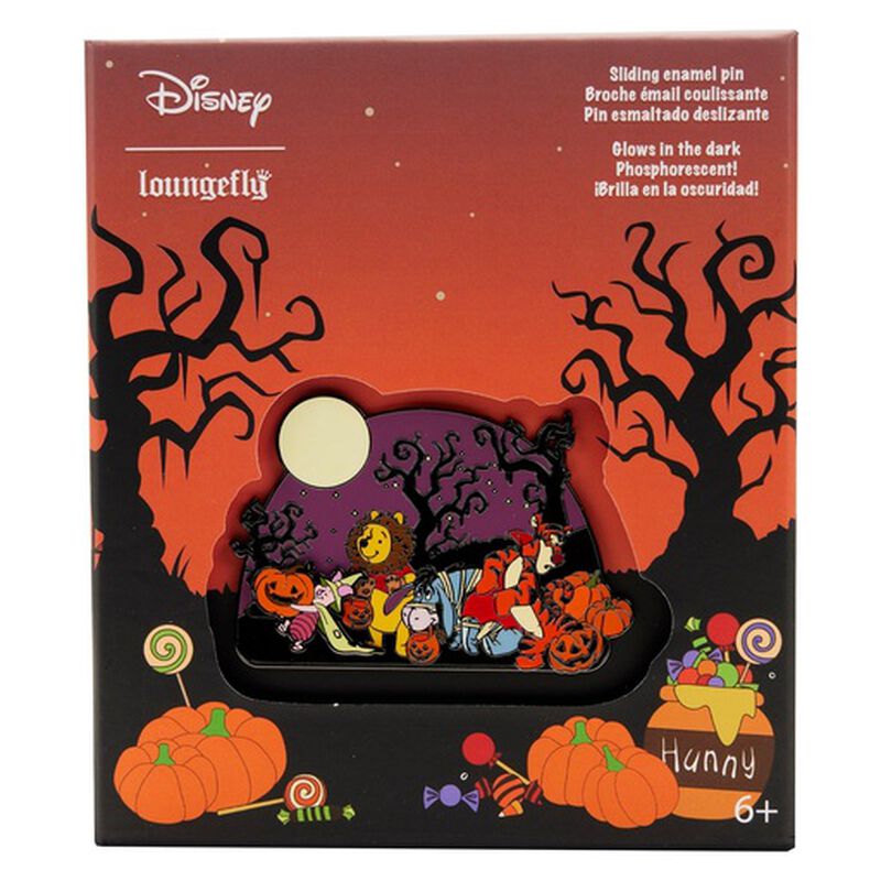 Winnie the Pooh Halloween Sliding Enamel Pin