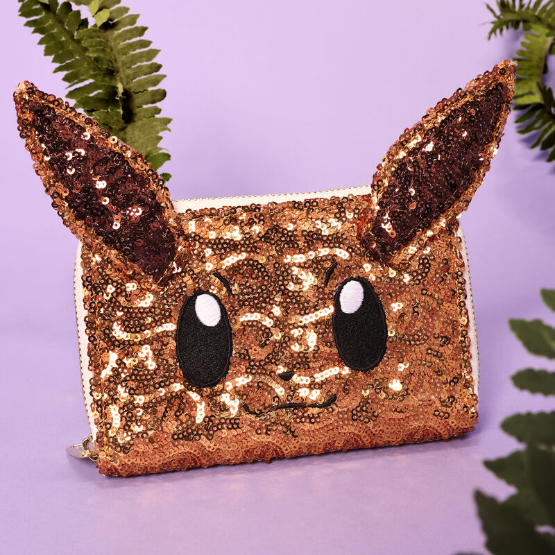 Pokémon Exclusive Eevee Sequin Cosplay Zip Around Wallet, , hi-res view 2