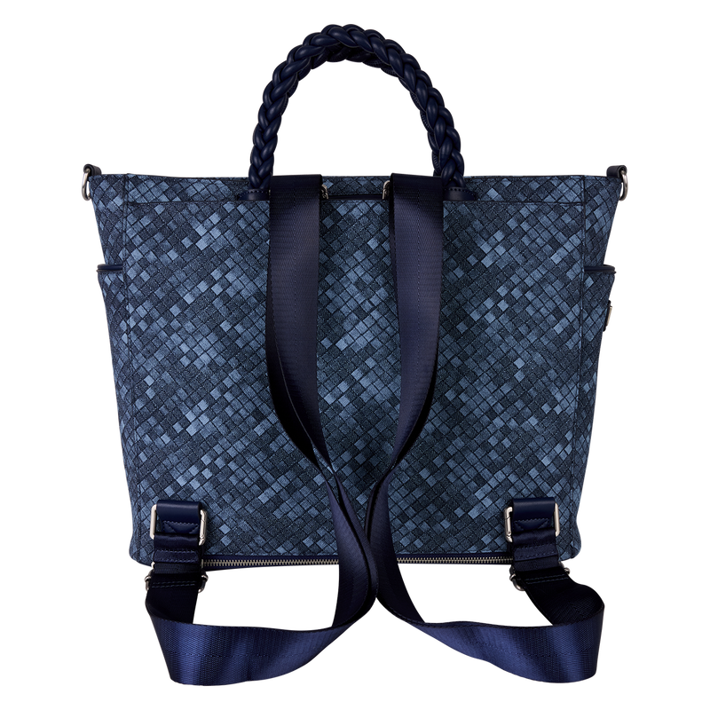 Loungefly Faux Denim Convertible Backpack & Tote Crossbody Bag, , hi-res view 4