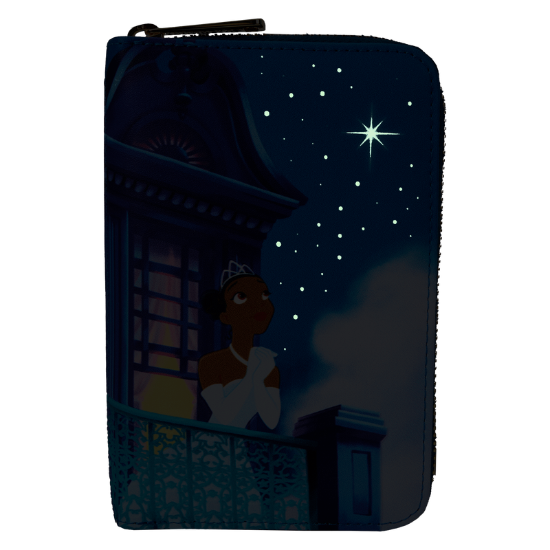 The Princess And The Frog 15th Anniversary Evening Star Glow Zip Around Wallet, , hi-res view 4