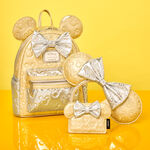 Minnie Mouse Exclusive Metallic Gold & Silver Quilted Card Holder, , hi-res view 3