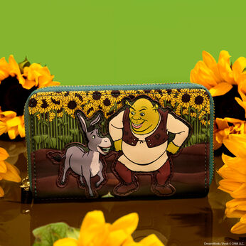 Shrek & Donkey Sunflower Field Zip Around Wallet, Image 2