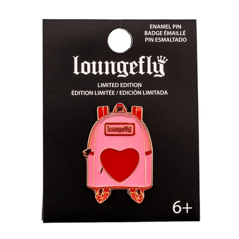 Loungefly Valentine Backpack Enamel Pin, , hi-res view 3