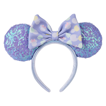 Minnie Mouse Exclusive Iridescent All-Over Print Sequin Ear Headband, Image 1