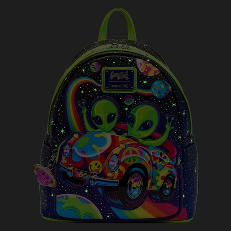 Lisa Frank Cosmic Alien Ride Glow Mini Backpack, , hi-res view 4