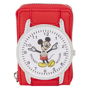 Mickey Mouse Exclusive Vintage Watch Figural Accordian Zip Around Wallet, Image 1