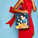 Snow White Classic Apple Quilted Velvet Tote Bag With Coin Bag, , hi-res view 2