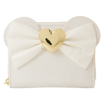 Minnie Mouse Iridescent Lace Wedding Zip Around Wallet, , hi-res view 1