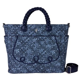 Loungefly Faux Denim Convertible Backpack & Tote Crossbody Bag, Image 1