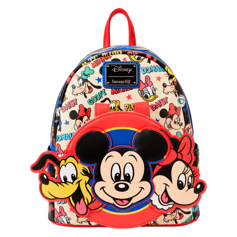 Mickey & Friends Classic All-Over Print Mini Backpack With Ear Headband, , hi-res view 5