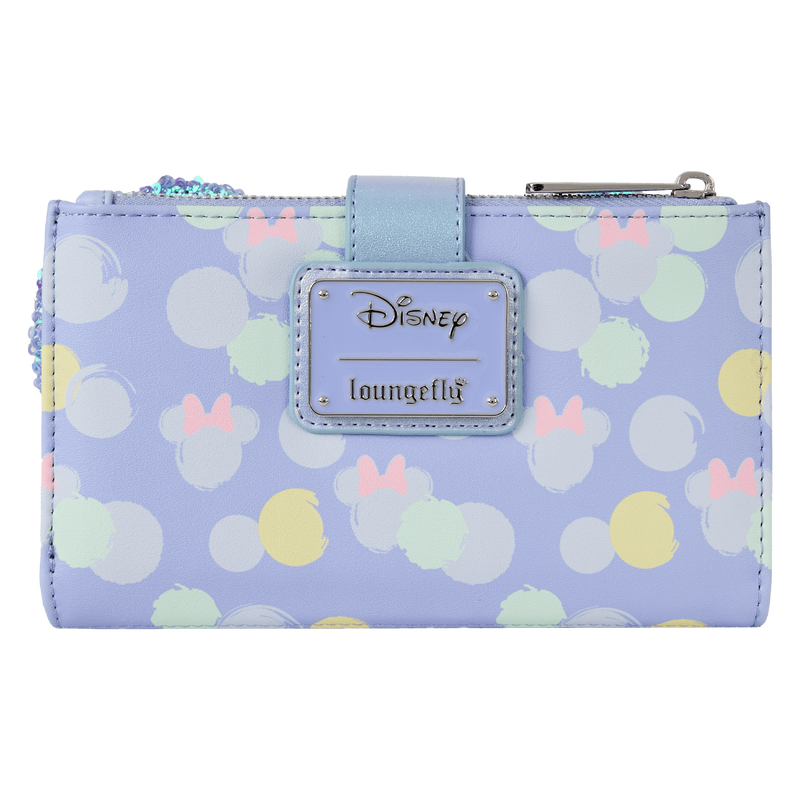 Minnie Mouse Exclusive Iridescent All-Over Print Sequin Ear Flap Wallet, , hi-res view 5