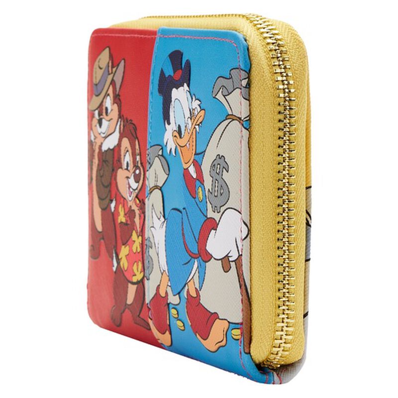 Exclusive - Disney Afternoon Cartoons Color Block Zip Around Wallet, , hi-res view 3