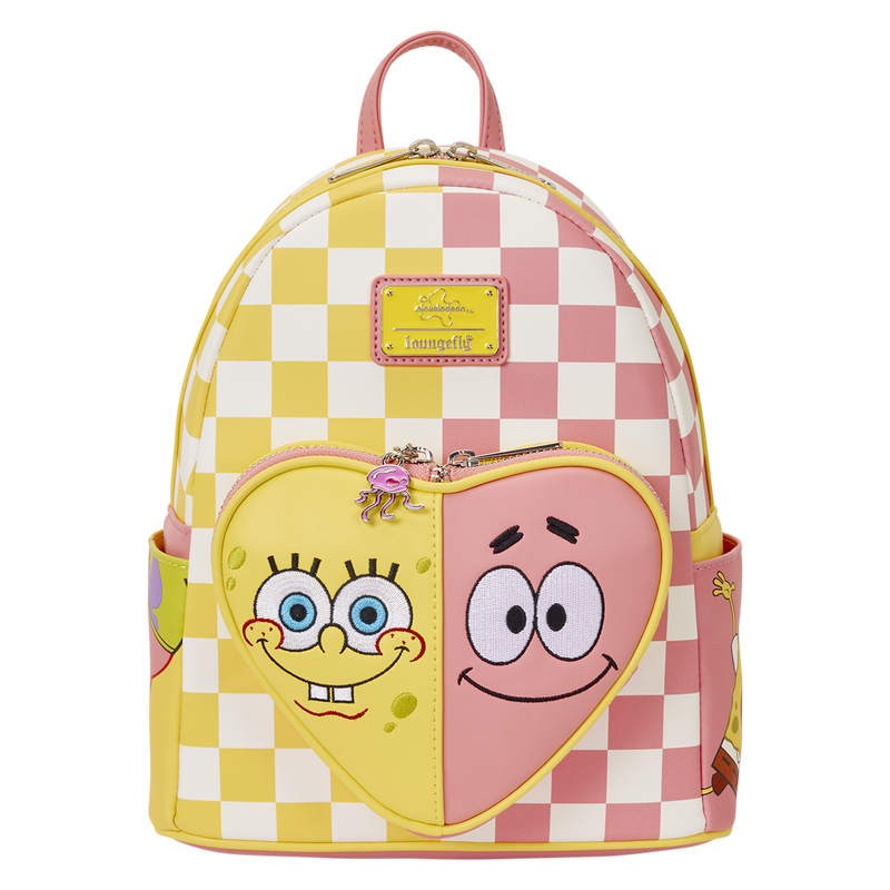 SpongeBob SquarePants & Patrick Star Checkered Mini Backpack, , hi-res view 1