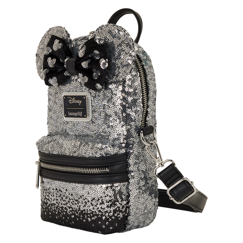 Minnie Mouse Ombre Sequin Sling Crossbody Bag, , hi-res view 3