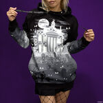 The Haunted Mansion Graveyard Glow Unisex Hoodie, , hi-res view 2