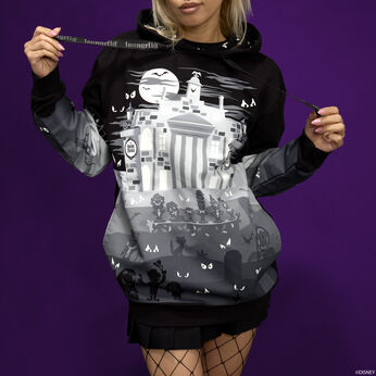 The Haunted Mansion Graveyard Glow Unisex Hoodie, Image 2