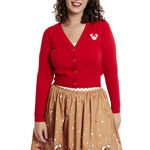 Stitch Shoppe Disney Gingerbread Friends Alexa Cropped Cardigan Sweater, , hi-res view 1