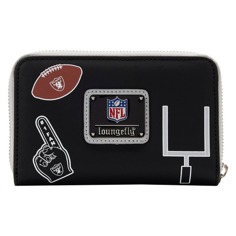 NFL Las Vegas Raiders Patches Zip Around Wallet, , hi-res image number 3