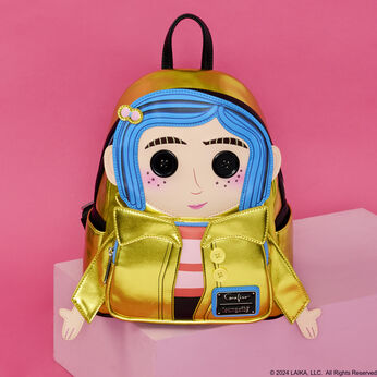 Coraline 15th Anniversary Laika Doll Metallic Cosplay Mini Backpack, Image 2