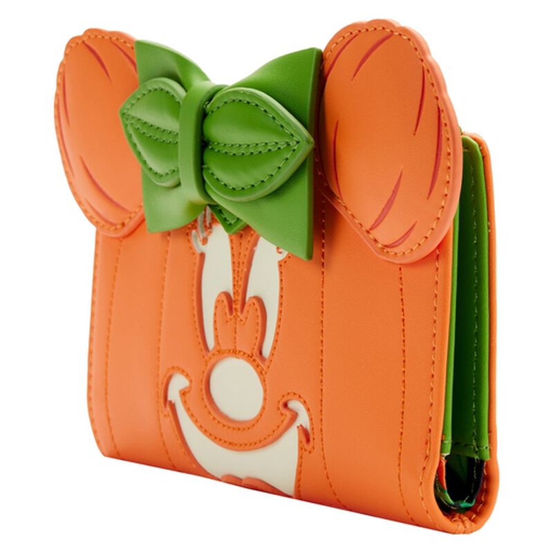 Minnie Mouse Glow in the Dark Pumpkin Flap Wallet, , hi-res view 4