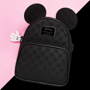 Mickey Mouse Checkered Texture Convertible Mini Backpack & Crossbody Bag, Image 2