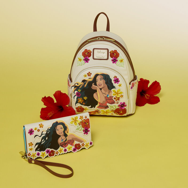 Moana Live Action Floral Mini Backpack | Loungefly display picture 2