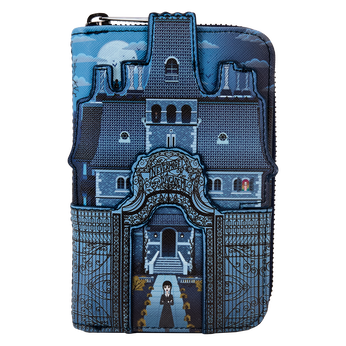 Wednesday Nevermore Academy Castle Zip Around Wallet, Image 1