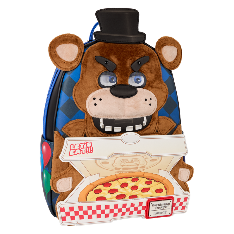Five Nights at Freddy's Freddy Fazbear Plush Cosplay Lenticular Mini Backpack, , hi-res view 4