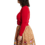 Stitch Shoppe Disney Gingerbread Friends Alexa Cropped Cardigan Sweater, , hi-res view 4