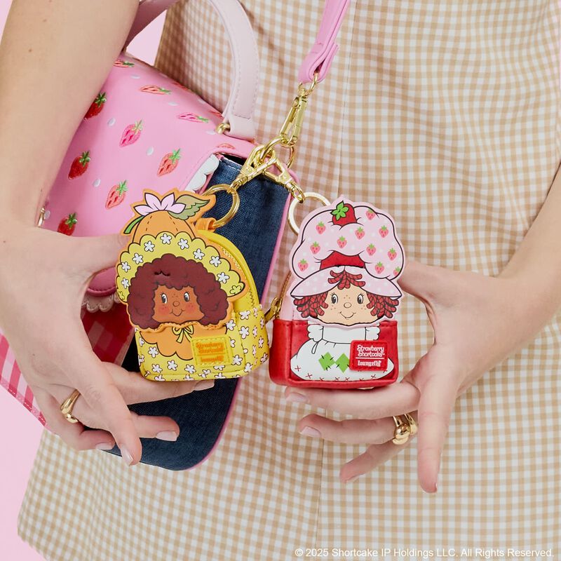 Bluebubble My Sweet Shop Large Strawberry Keyring - Fun Retro 80s Fruit Charm