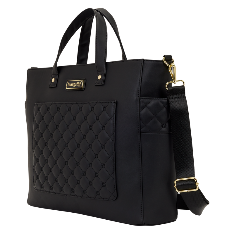 Loungefly The Mo Black Convertible Backpack & Tote Crossbody Pin Trader Bag, , hi-res view 5