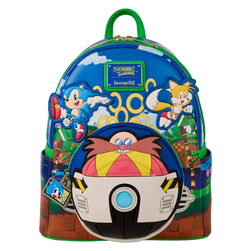 Sonic The Hedgehog Light Up Mini Backpack, , hi-res view 1