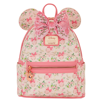Minnie Mouse Floral All-Over Print Mini Backpack, Image 1