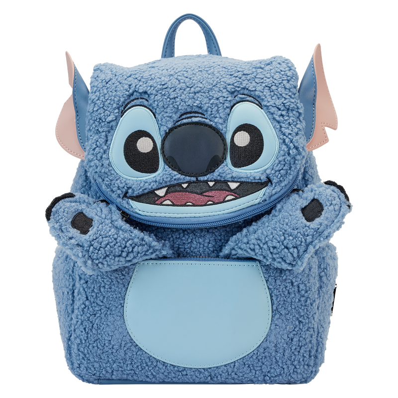 Stitch Plush Sherpa Cosplay Mini Backpack | Loungefly display picture 2