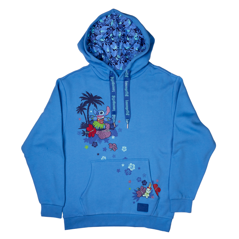 SDCC Limited Edition Stitch Floral Unisex Hoodie, , hi-res view 1