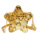 Loungefly Gold Star Sequin Figural Crossbody Bag, , hi-res view 1