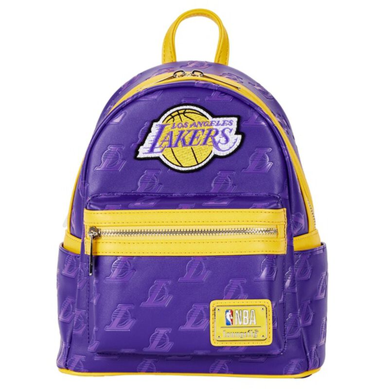 【Lounge Fly】NBA Los Angeles Lakers Logo Mini Backpack NBA Los Angeles Lakers Logo Mini Backpack | Loungefly