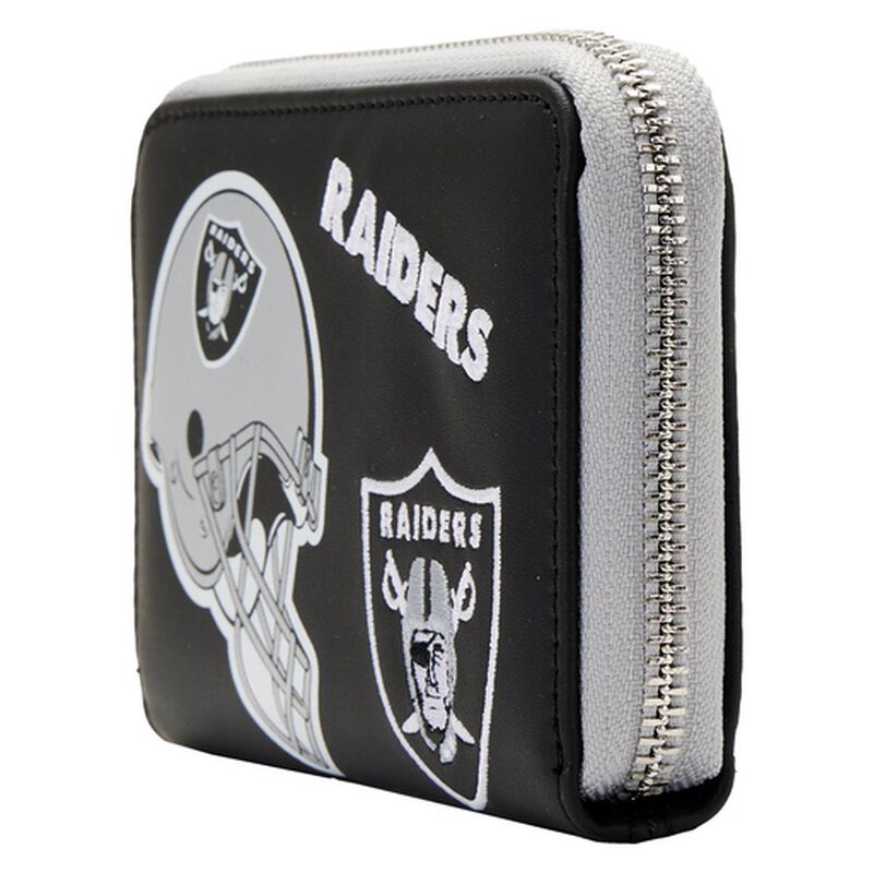 NFL Las Vegas Raiders Patches Zip Around Wallet, , hi-res view 2