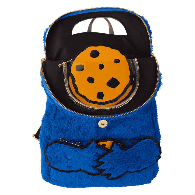 Loungefly セサミストリート クッキーモンスター バックパック Sesame Street Cookie Monster Plush Cosplay Mini Backpack