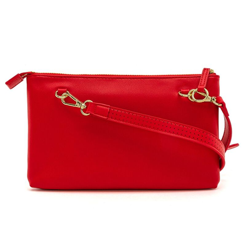 Loungefly Red Pin Trader Double Crossbody Bag, , hi-res view 8