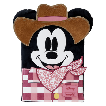 Western Mickey Mouse Cosplay Plush Refillable Stationery Journal, Image 1